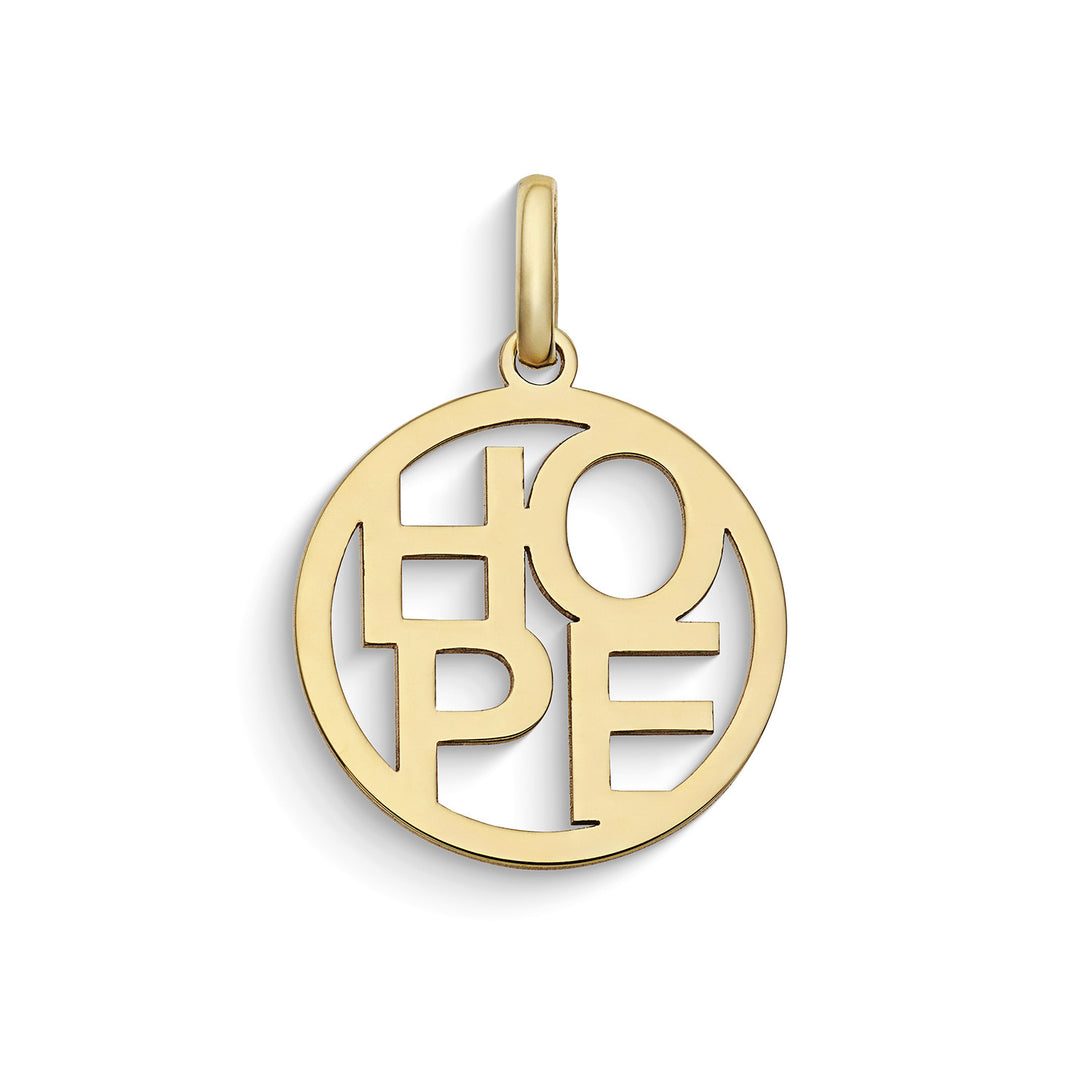 Comete Ciondolo incisione Hope in Oro giallo 375‰ KCOB015