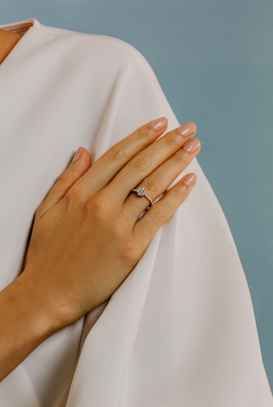 Comete Roségoldring mit Diamanten ANB2546