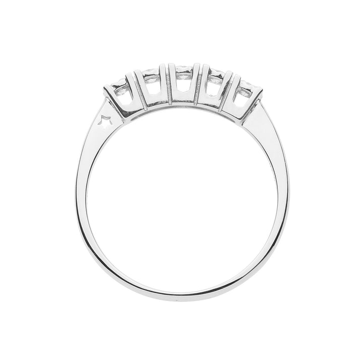 Comete Ehering aus Weißgold mit Diamanten Moments ANB 2664