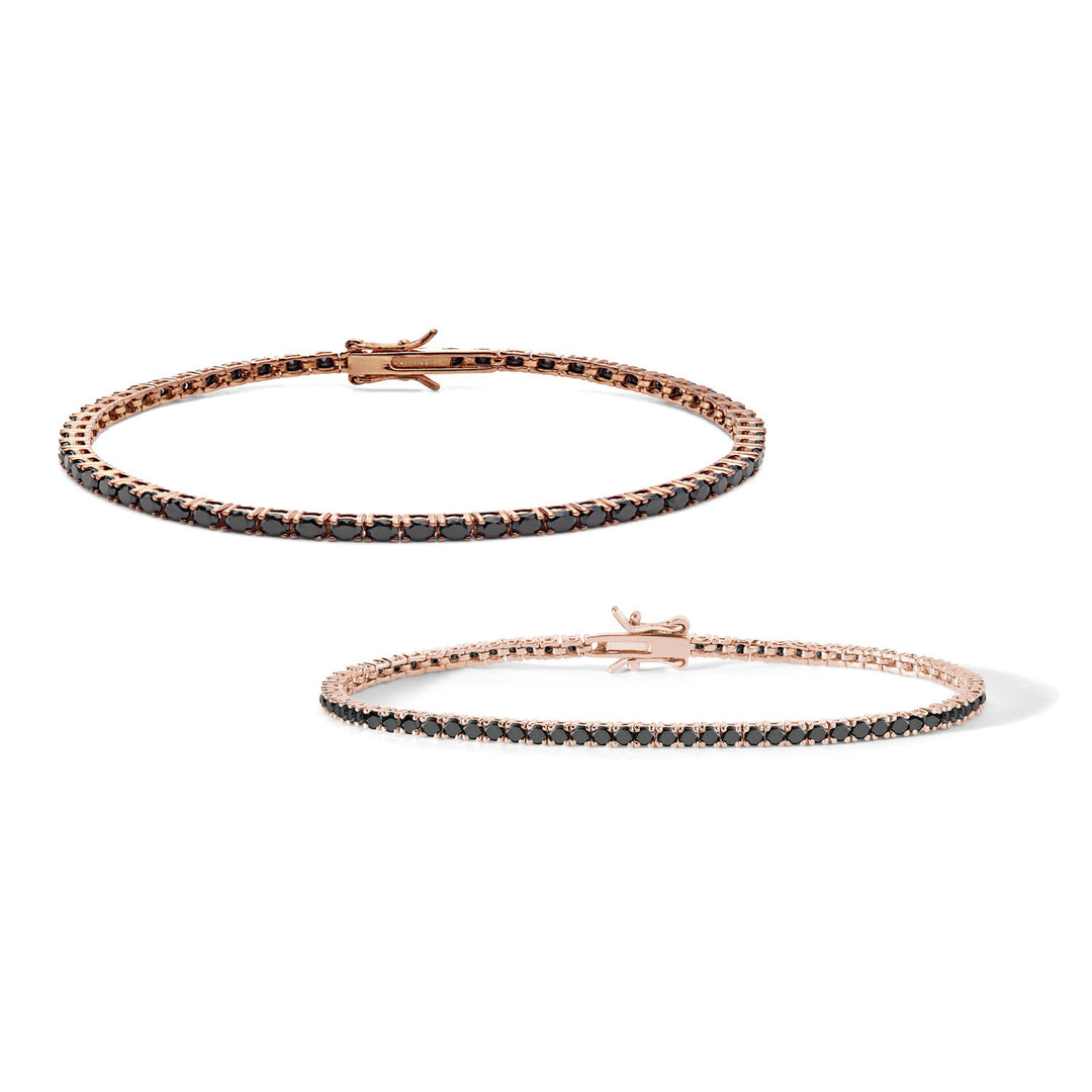 Comete 2 Tennis in Argento rosè 925‰ e zirconi neri UBR901991M19