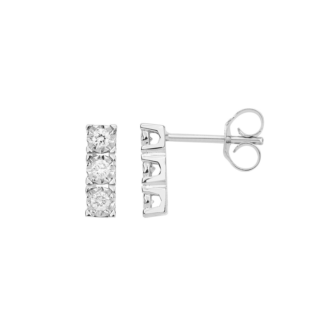 Comete Orecchini Trilogy in Oro e Diamanti Bianchi ORB1085