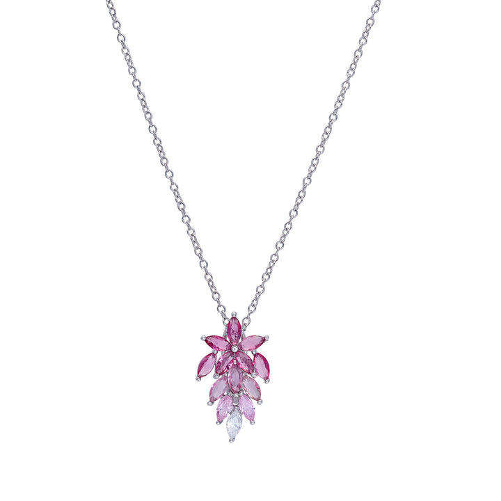 Comete Collana in Zirconi degradè rosa Argento 925‰ GLA264