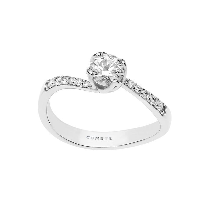 Comets Solitaire kronblade i guld og diamanter ANB2387