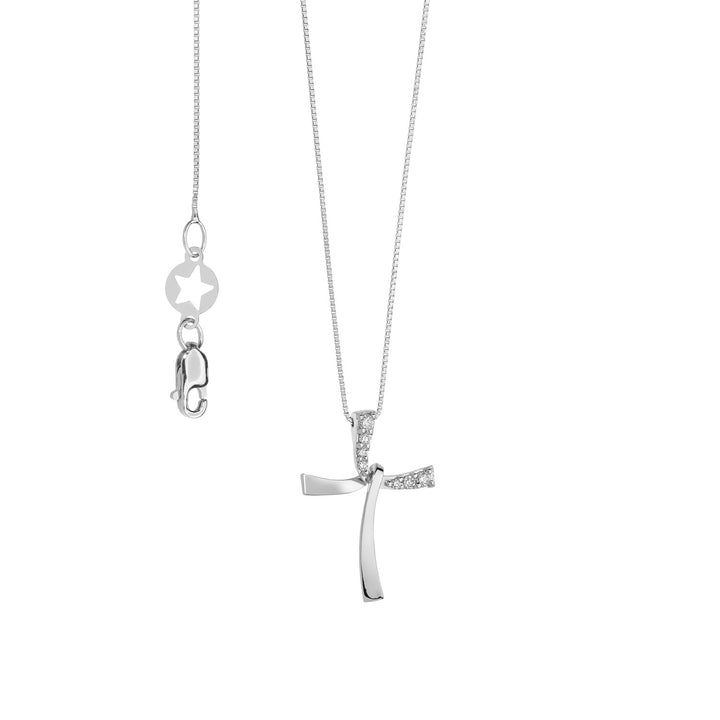 Collier Croix Comete Or et Diamants GLB1563
