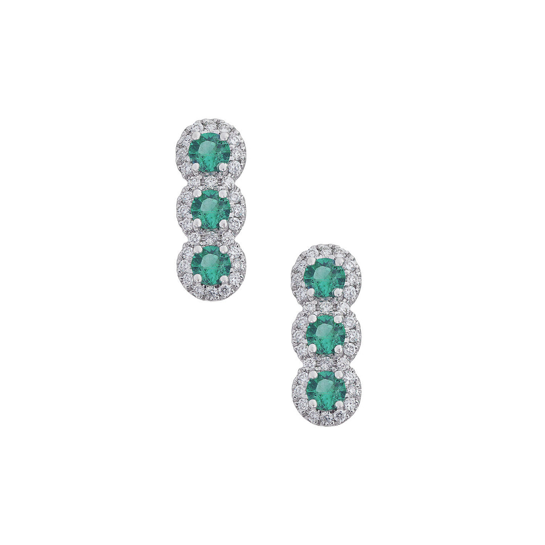 Comete Orecchini Trilogy con Smeraldo in Oro e Diamanti bianchi ORB1139