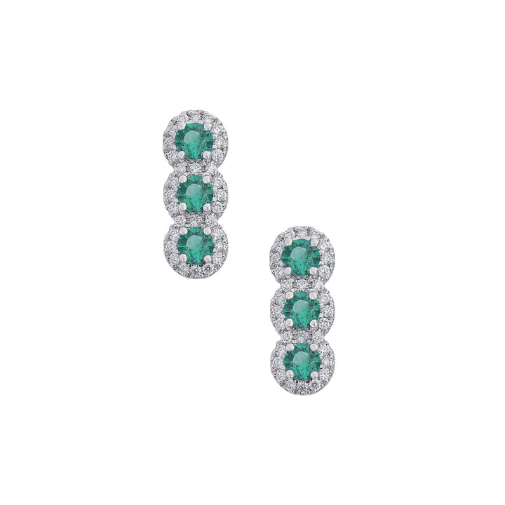 Comete Orecchini Trilogy con Smeraldo in Oro e Diamanti bianchi ORB1139