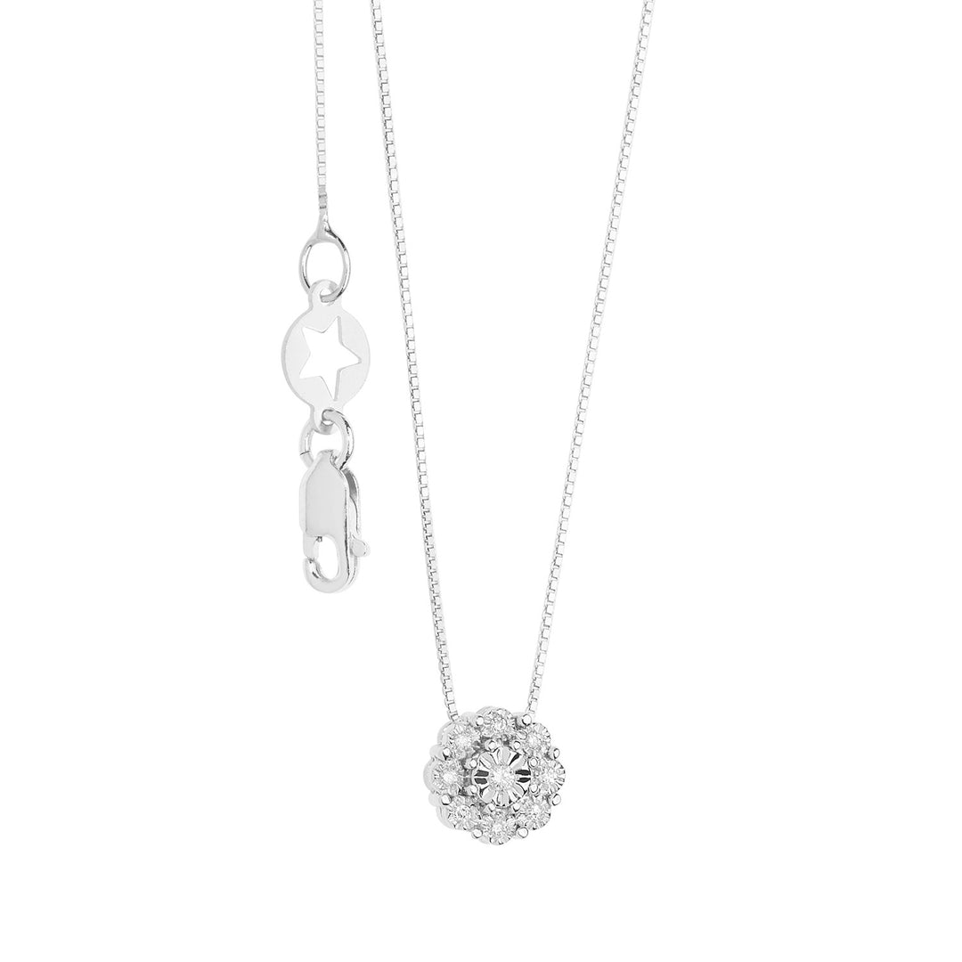Comete Collana in Oro Bianco e Diamanti Momenti GLB1625