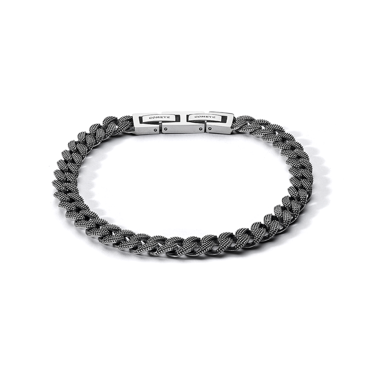 Comete Bracciale in Argento brunito 925‰ e acciaio UBR1293M17