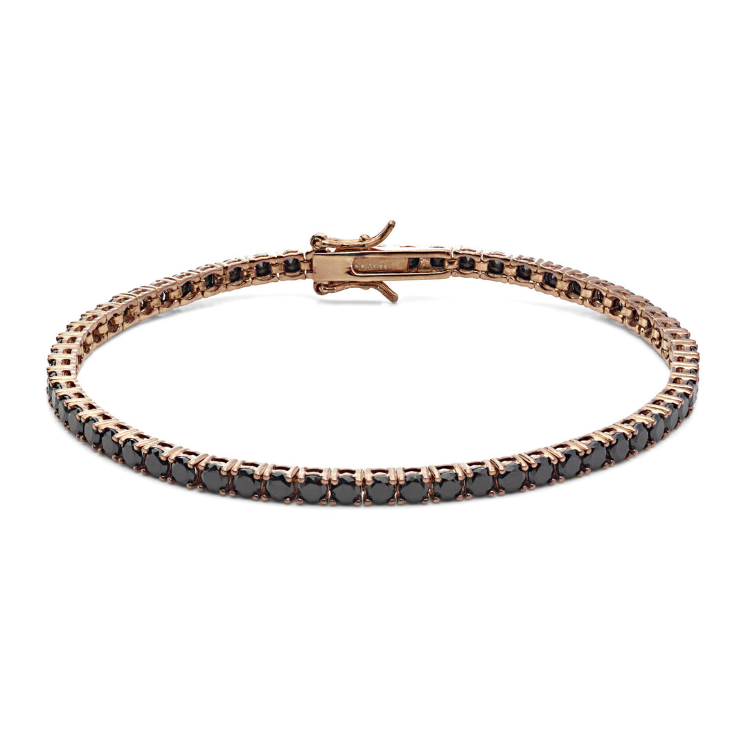 Comete Tennis in Argento rosè 925‰ e zirconi neri UBR991M18