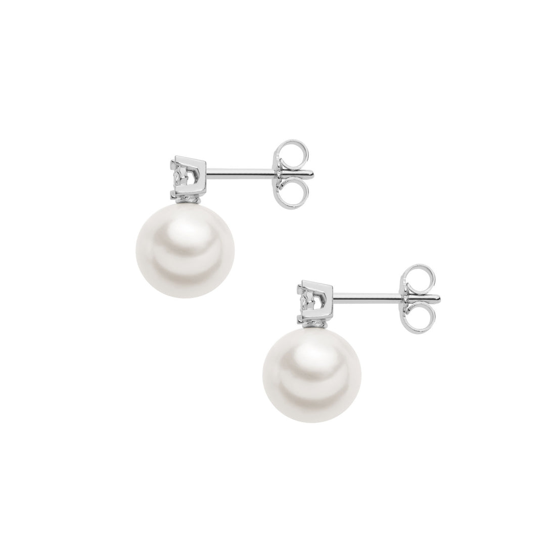 Brincos Comete Light Points Pérolas em Ouro e Diamantes ORP728