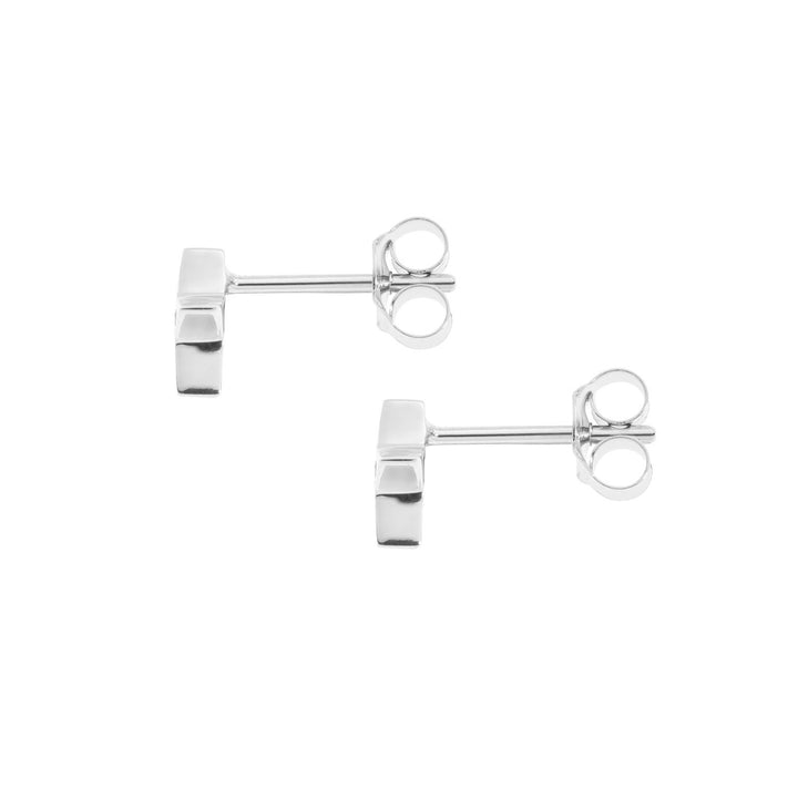 Brincos Comete em ouro branco e rubis ORB967