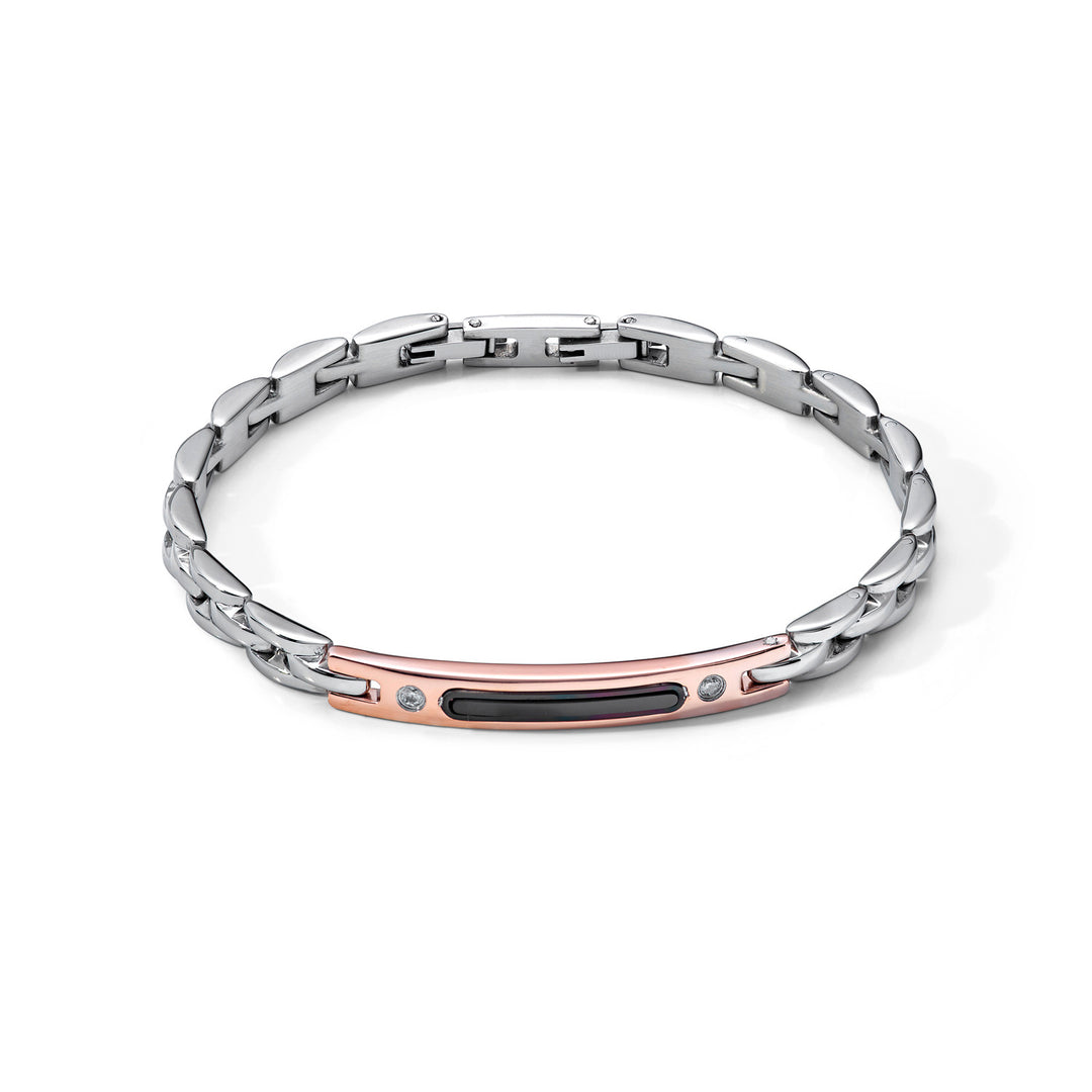 Comete Bracciale in Acciaio, Pvd con zirconi UBR1032