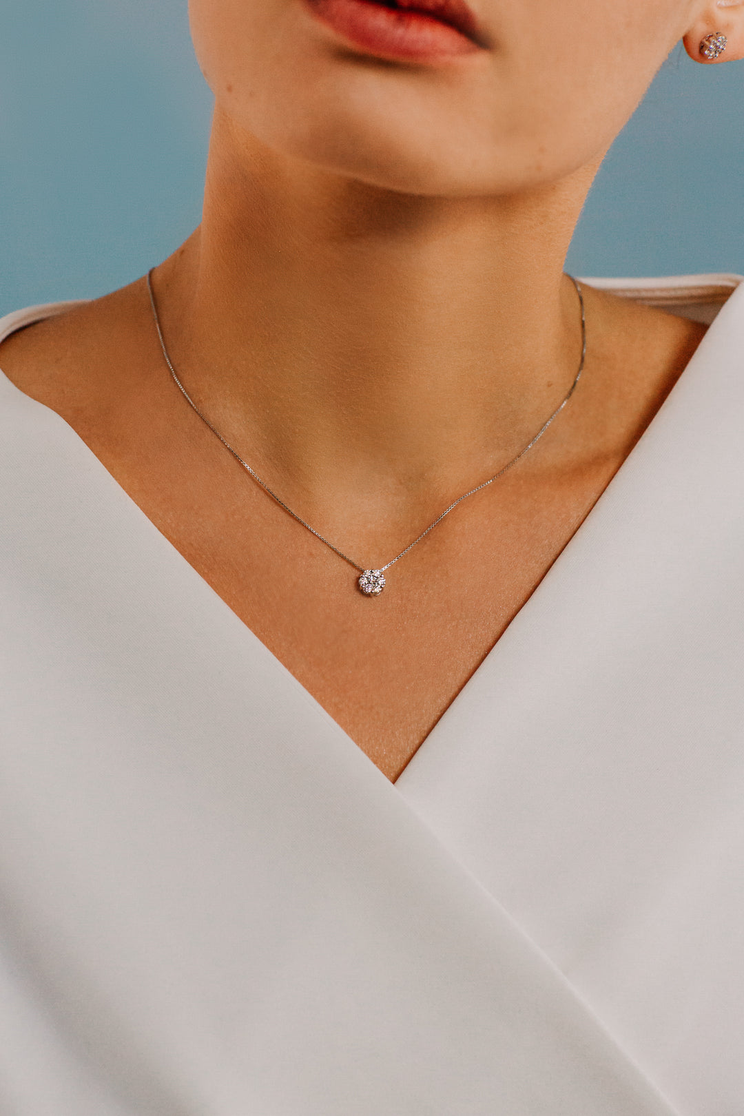 Colar Comete em Ouro Rosa com Diamantes GLB1549