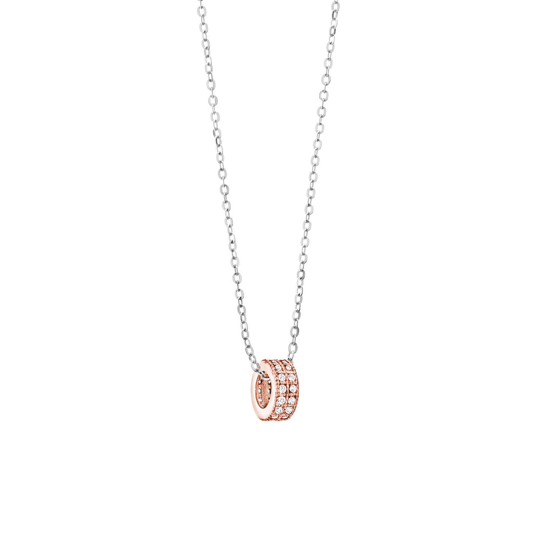 Comete-Halskette aus Roségold mit Diamanten GLB916