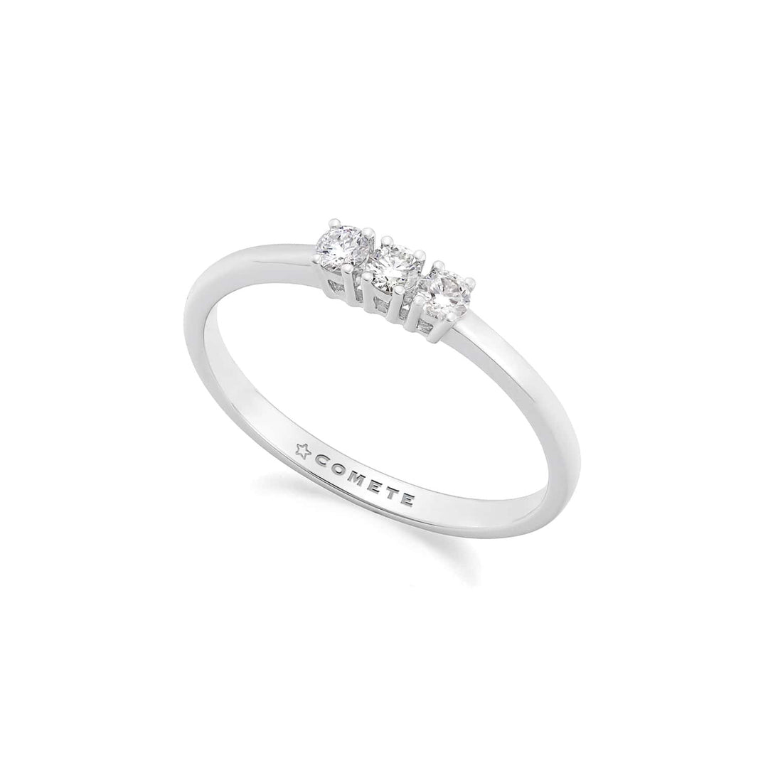 Comete Anello Trilogy in Oro bianco 750‰ e Diamanti ANB2755
