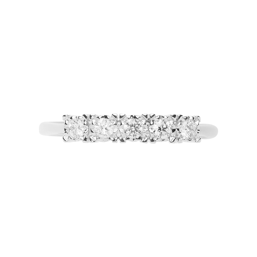 Comete Ehering aus Weißgold mit Diamanten Moments ANB 2664