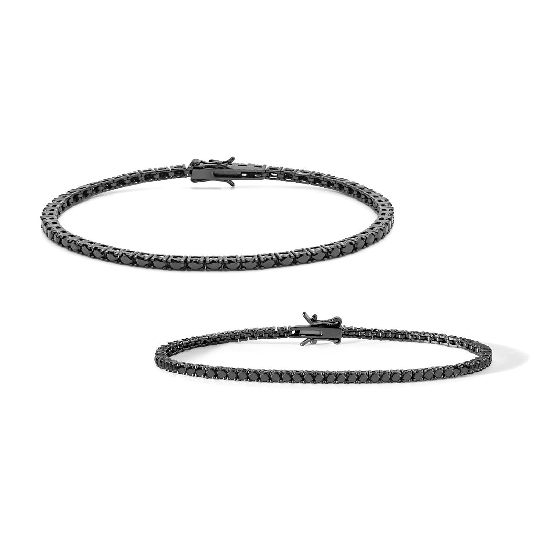 Comete 2 Tennis in Argento brunito 925‰ e zirconi neri UBR899992M20