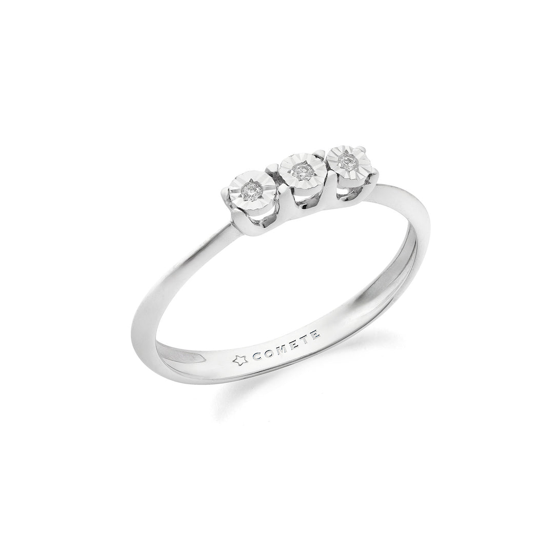 Comete Trilogy Ring 375‰ Gold und weißer Diamant KANB1902