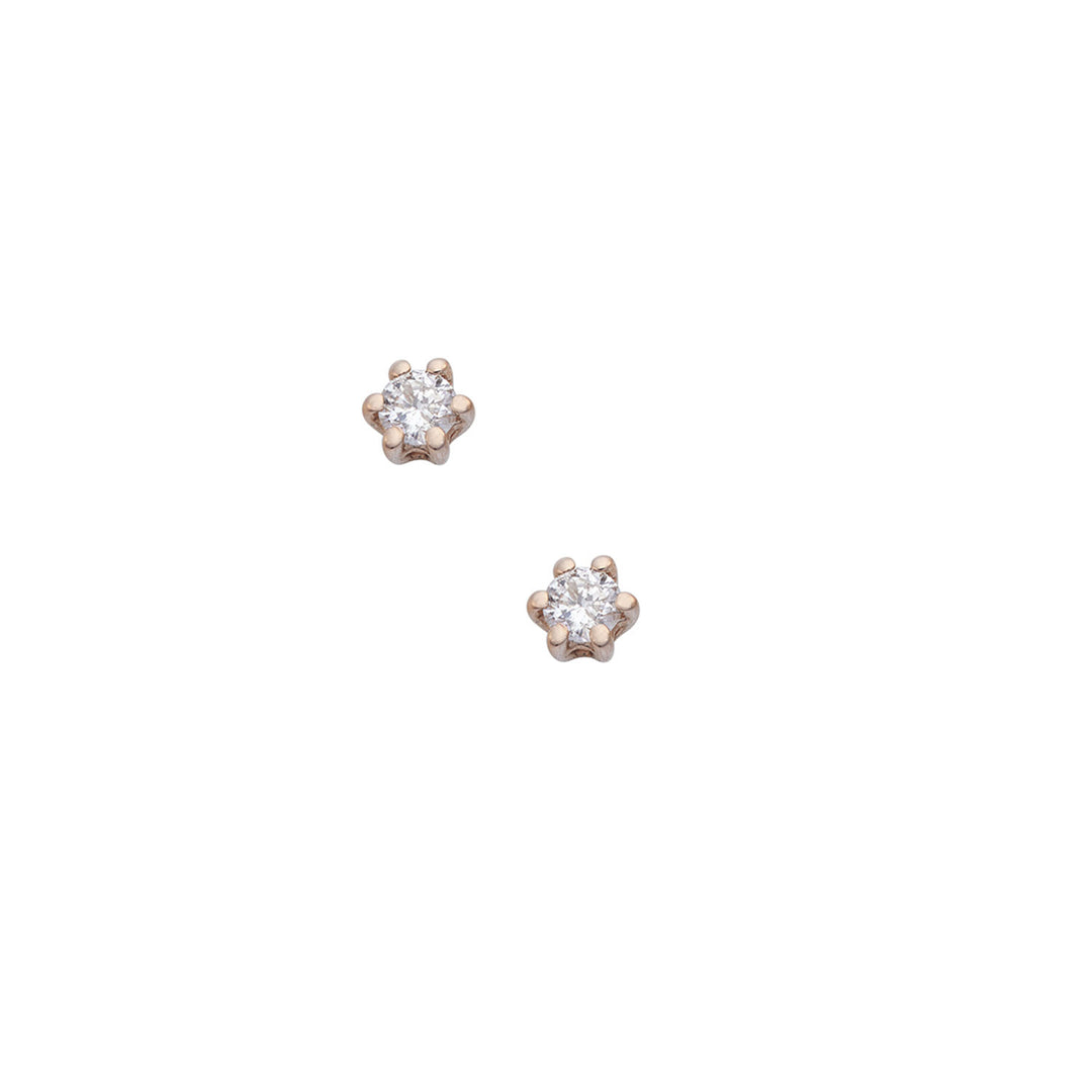 Comete Orecchini in Oro bianco e rosè 750‰ e Diamanti ORB1100