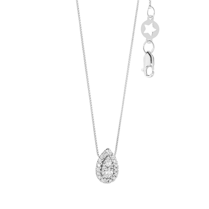 Comete Girocollo Goccia in Oro e Diamanti GLB1605