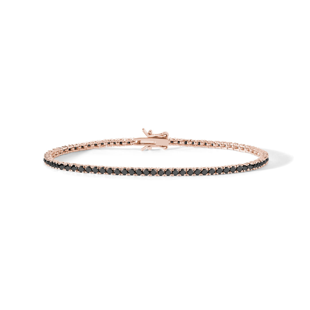 Comete Tennis in Argento 925‰ rosè e zirconi neri UBR901M18