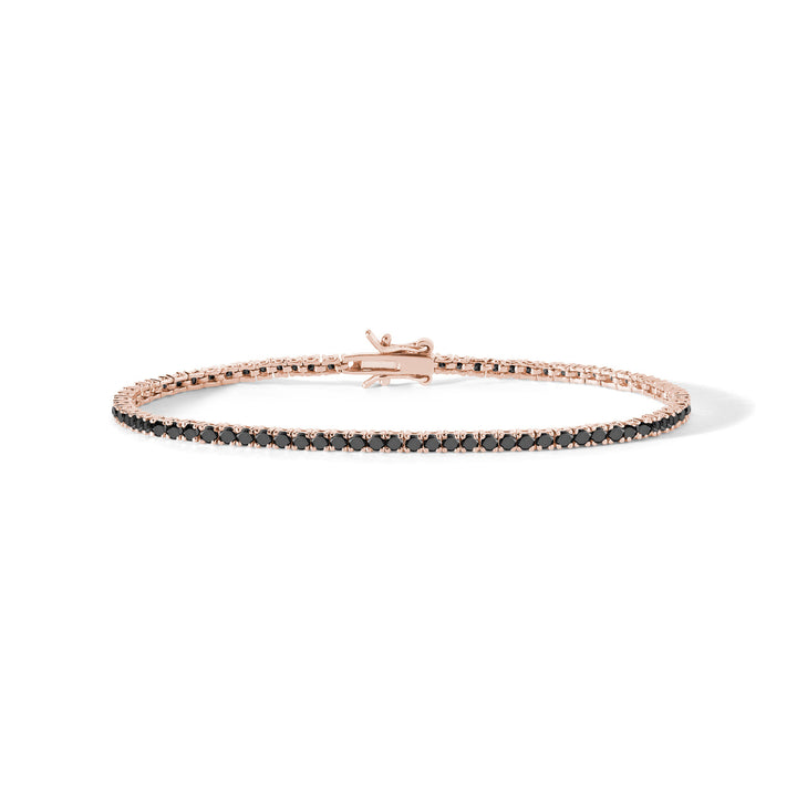 Comete Tennis in Argento 925‰ rosè e zirconi neri UBR901M18
