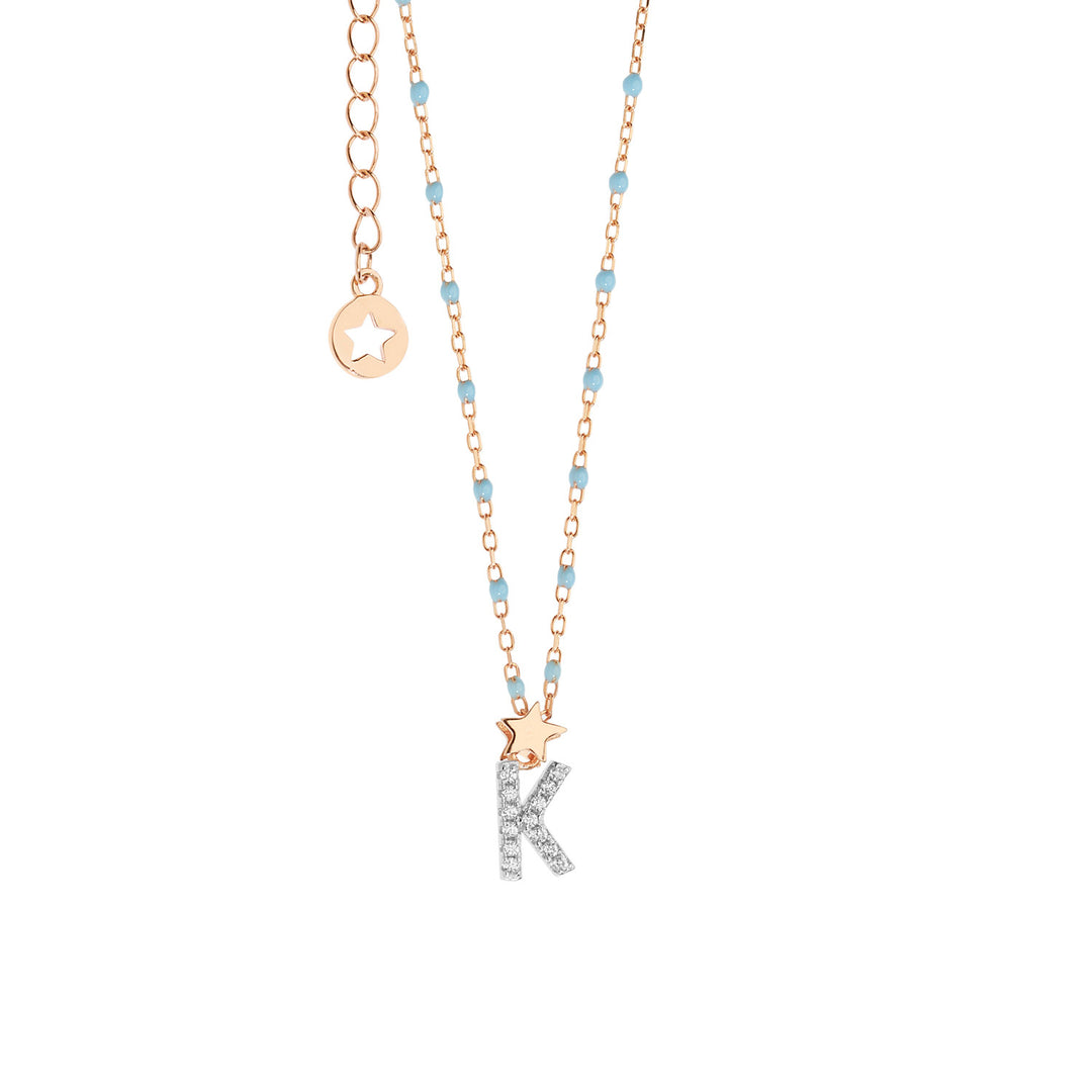 Comete Girocollo in Argento Lettera K GLA183