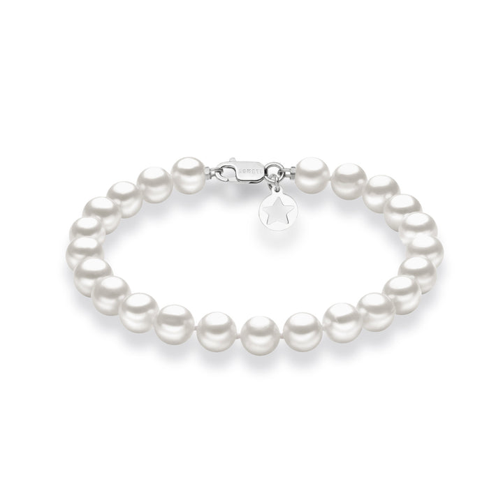 Comete Bracciale Filo Perle Acquadolce in Oro BRQ111