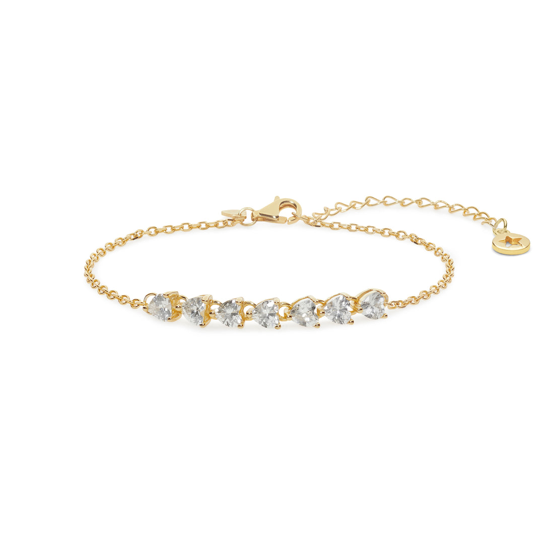 Comete Bracciale cuori in Argento degradè BRA235