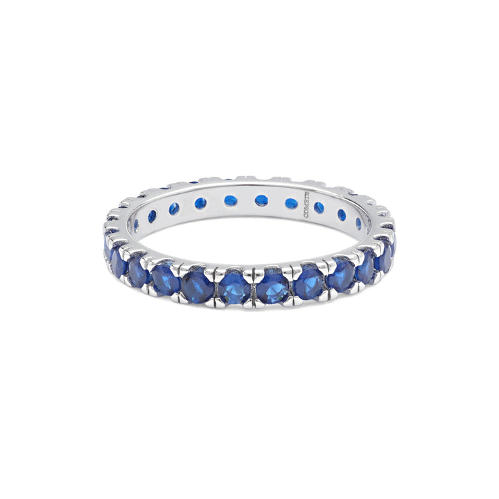 Comete Anello in Argento e zirconi blu UAN124XL
