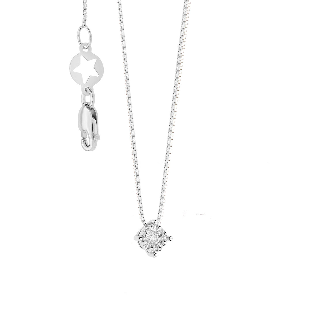 Comete-Halskette aus Gold, Rosendiamanten GLB1609