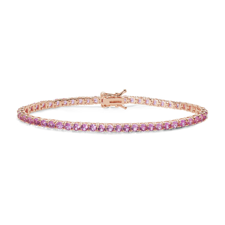 Comete Tennis in Argento rosè e zirconi Rosa BRA241M18