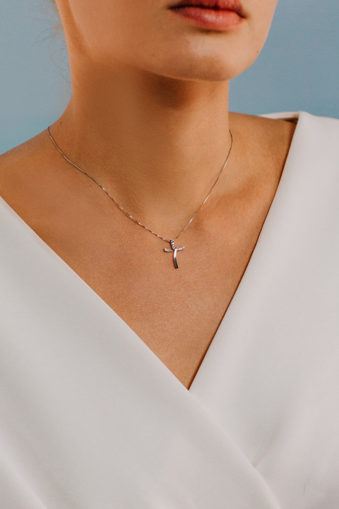 Collier Croix Comete Or et Diamants GLB1563