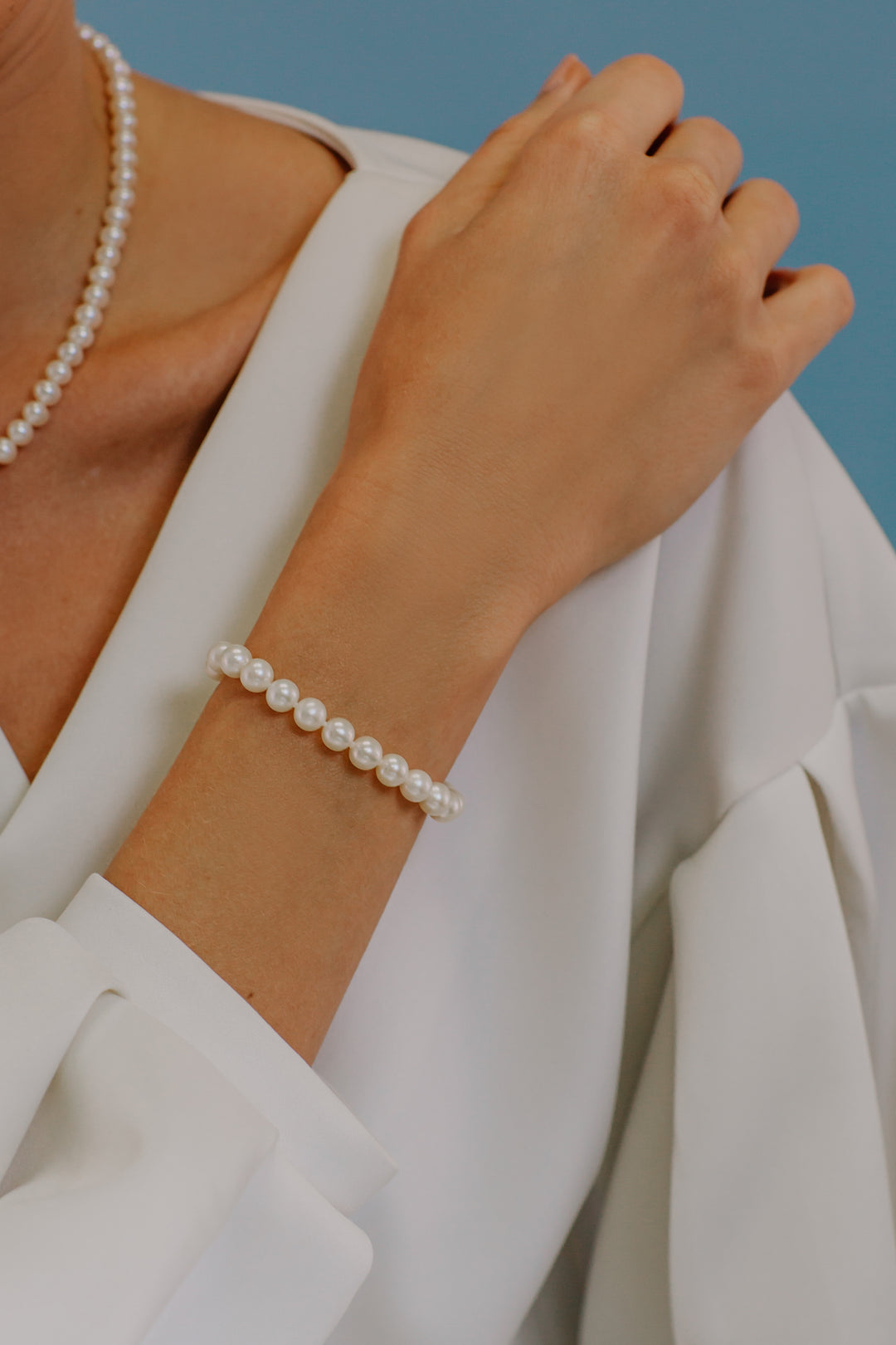 Comete Bracciale Filo Perle Acquadolce in Oro BRQ112AM