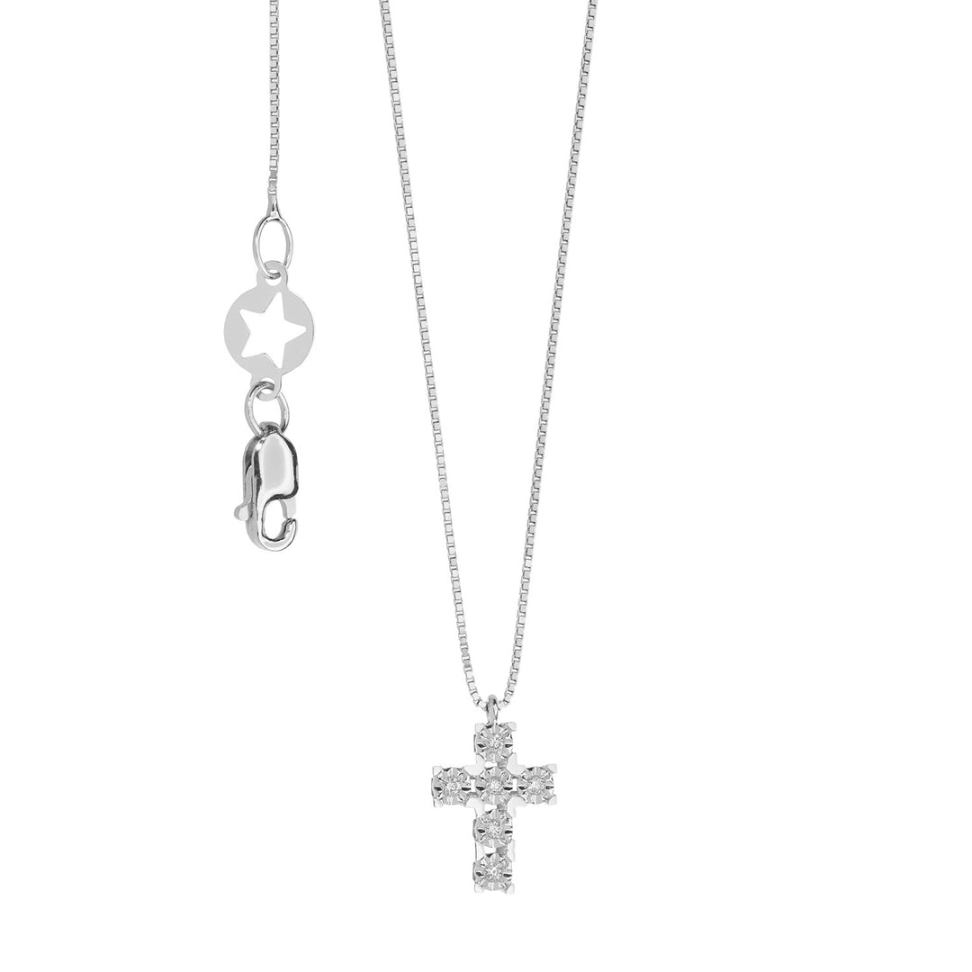 Collier Croix Comete Or et Diamants GLB1555