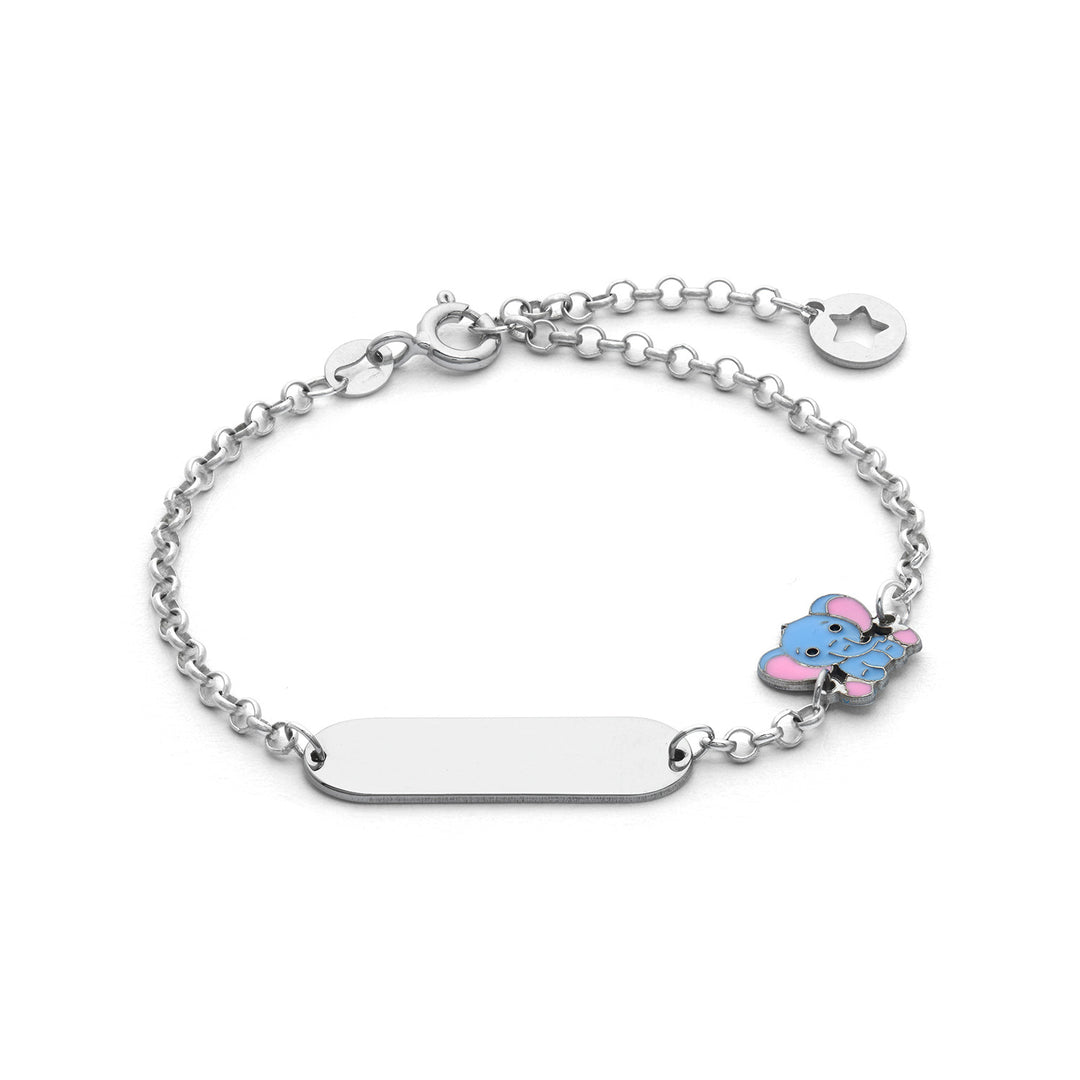 Comete Silberarmband mit farbigem Elefanten BRA258