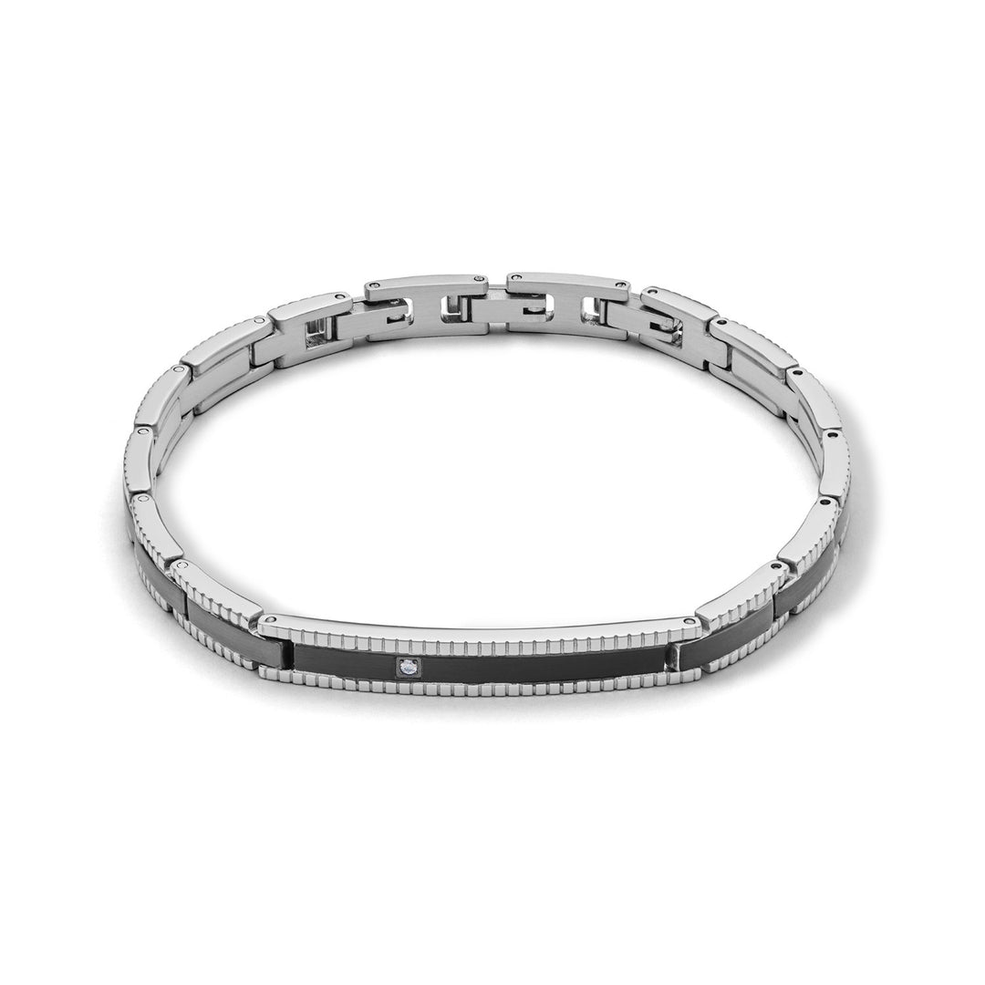 Comete Bracciale tyres in Acciaio con PVD nero UBR1013