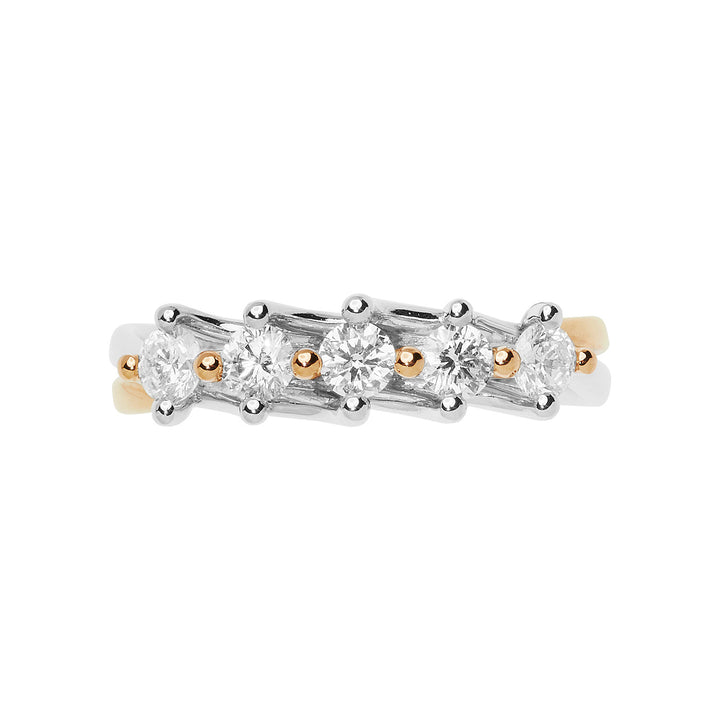 Comete Fedina in Oro rosa e bianco con Diamanti ANB2658