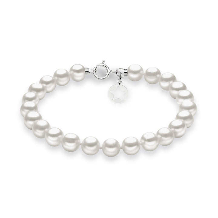 Comete Bracciale Filo Perle Acquadolce in Oro BRQ112AM