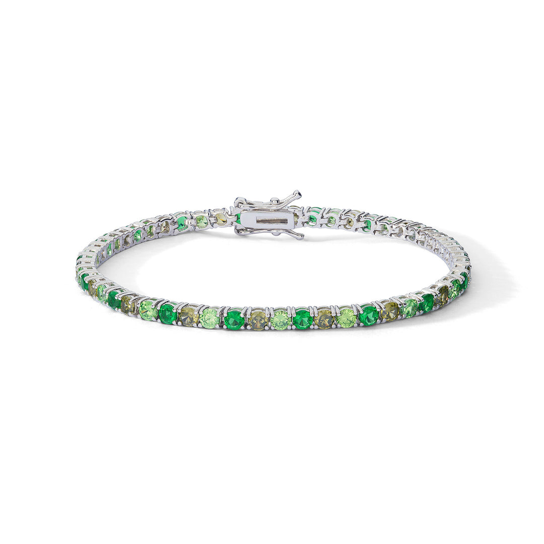 Comete Bracciale in Argento con Zirconi Smeraldo e Peridot BRA266M18