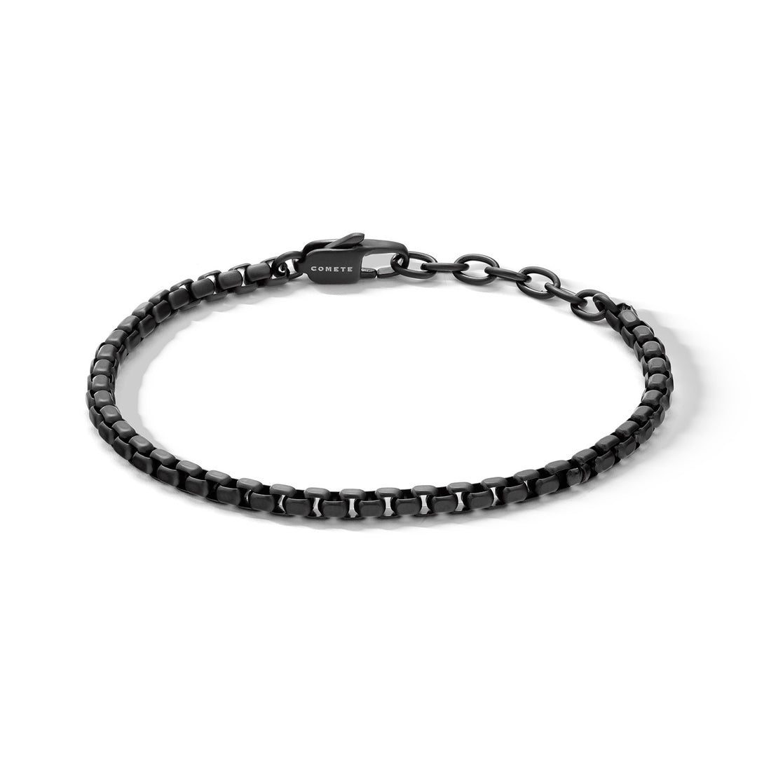 Comete Bracciale in acciaio satinato con PVD nero UBR1354