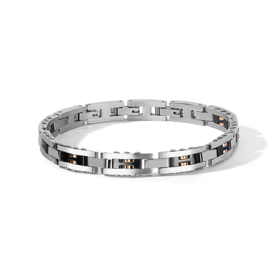 Comete Bracciale in acciaio, pvd rosè e nero UBR1314