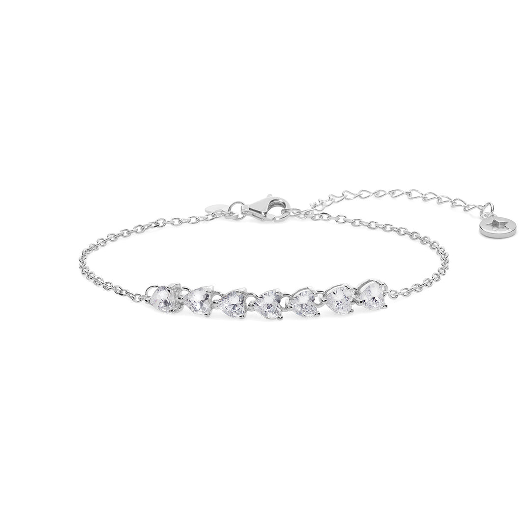 Comete Bracciale cuori in Argento degradè BRA233
