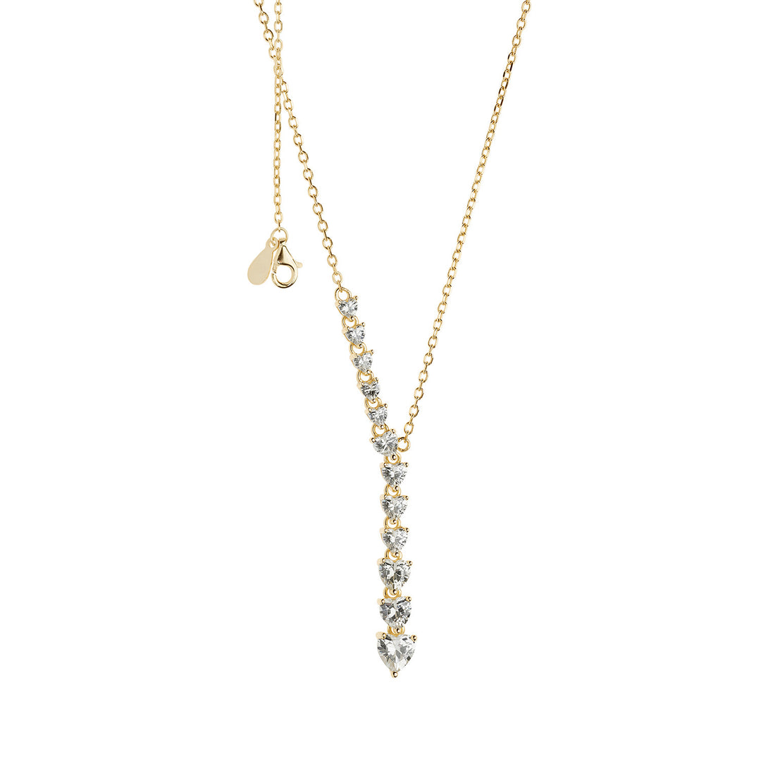 Comete Girocollo cuori in Argento degradè GLA246