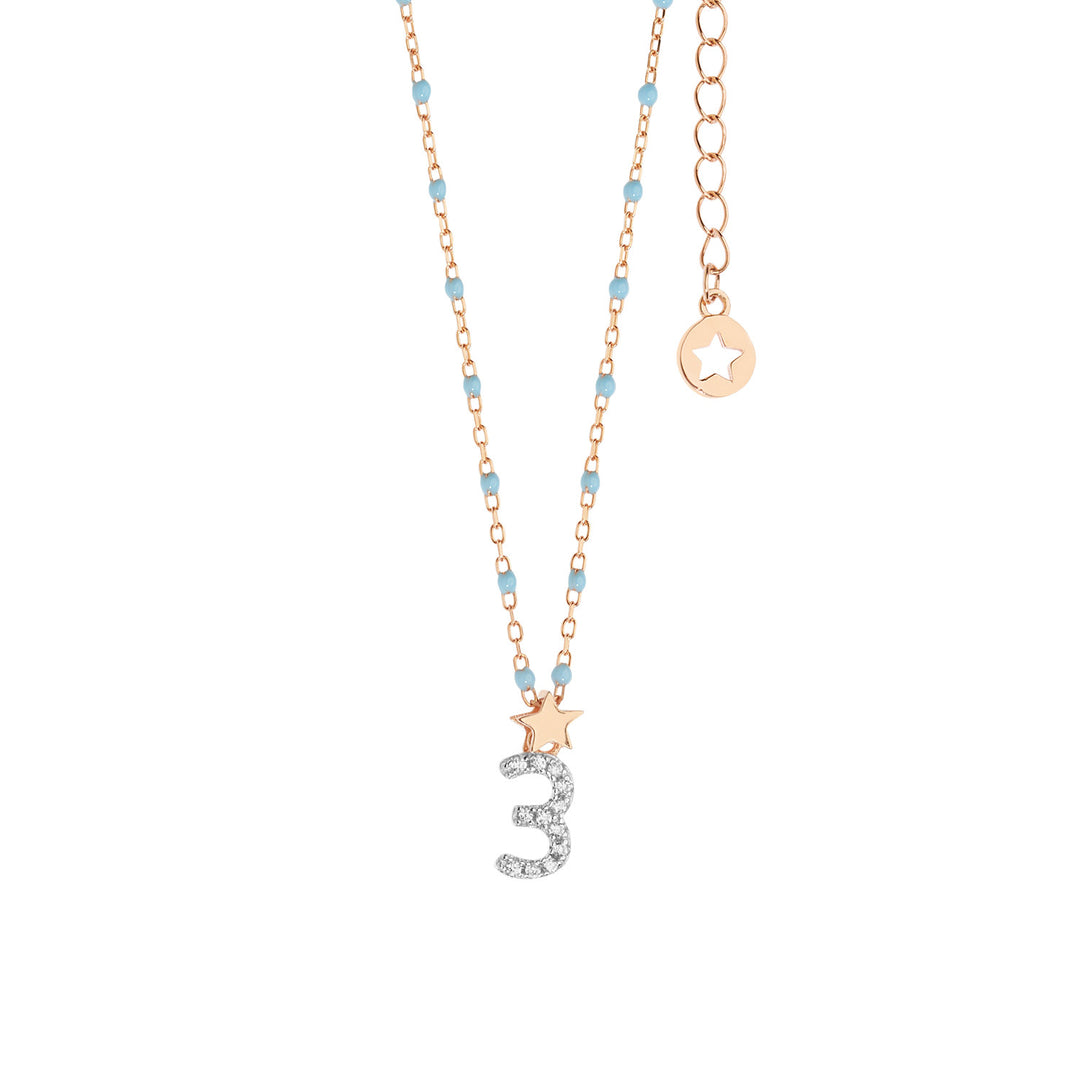 Comets Silver Necklace number 3 GLA201