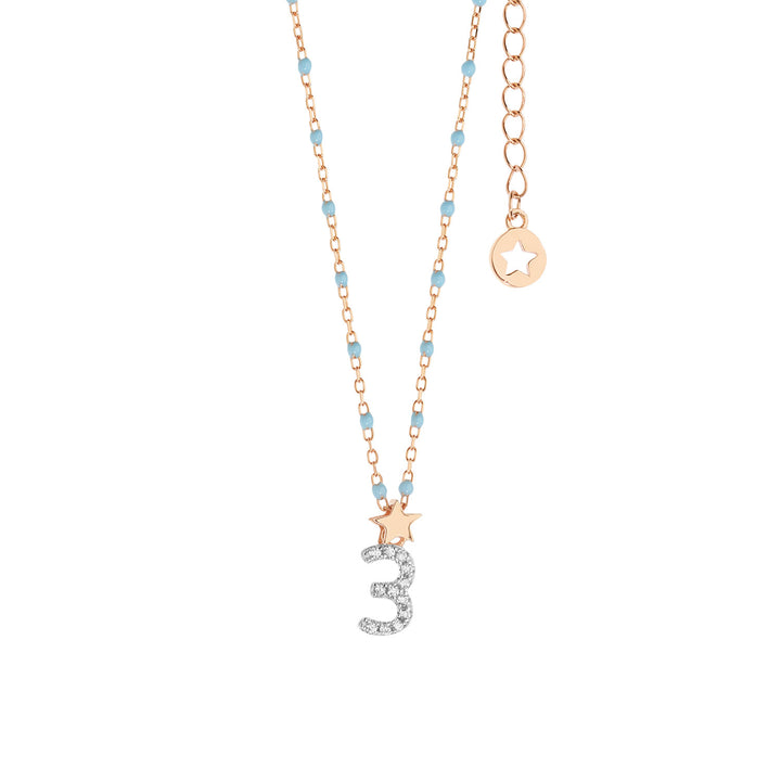 Comets Silver Necklace number 3 GLA201