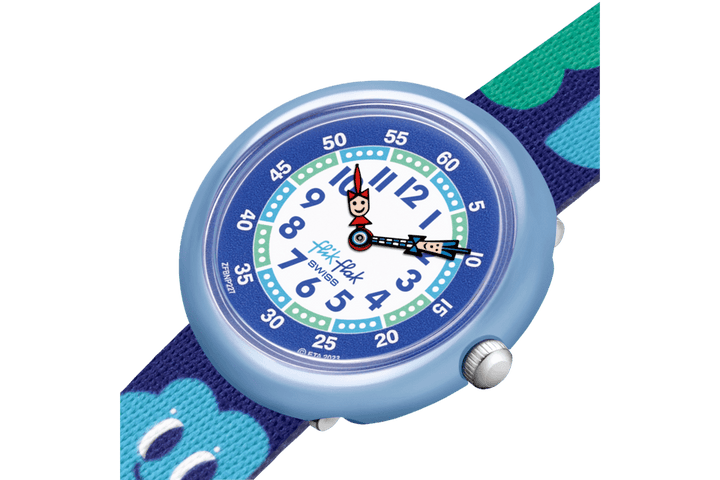 Flik Flak Uhr SMILING CLOUDS Organized Chaos 32mm FBNP227 – Capodagli 1937