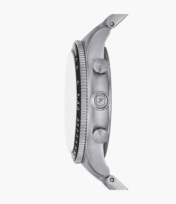 Fossile Uhr Sport Tourer Chrono 42 mm schwarzer Quarzstahl FS6045 – Capodagli 1937