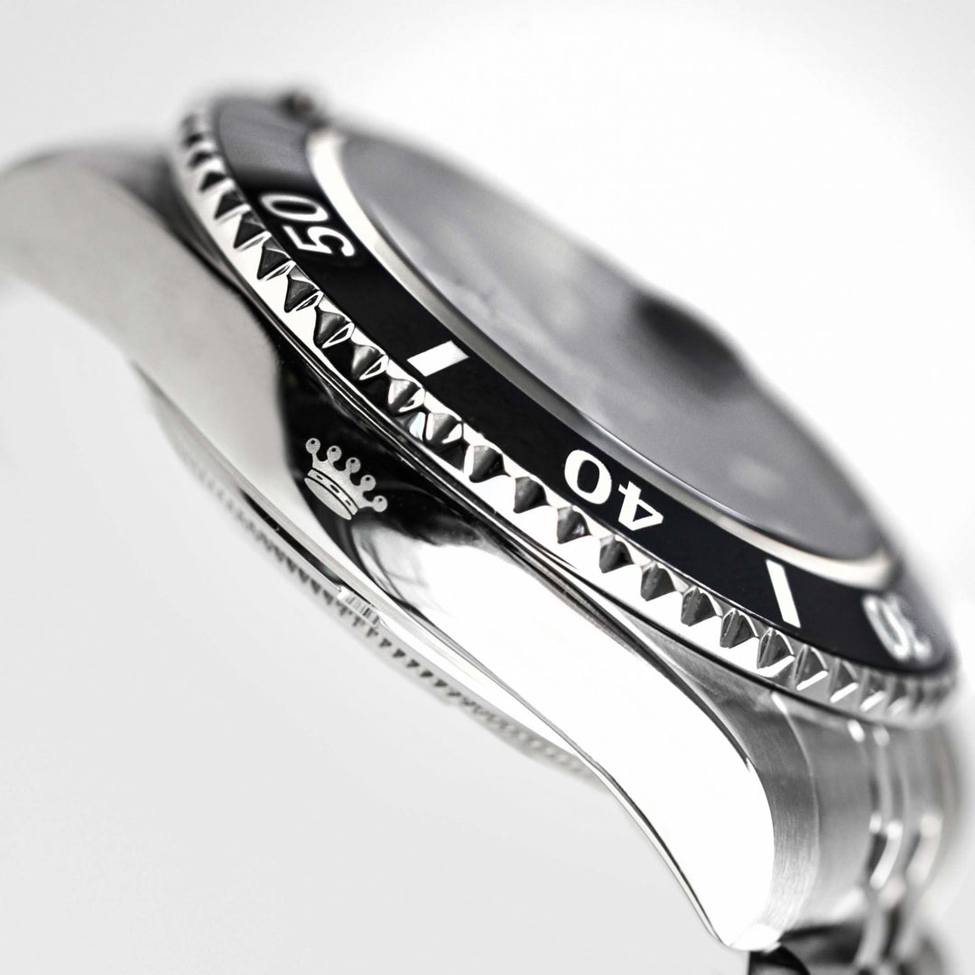 Pryngeps hodinky Adriatico Professional 100m 42mm černá keramická luneta modrá ocel quartz A1082 N/B