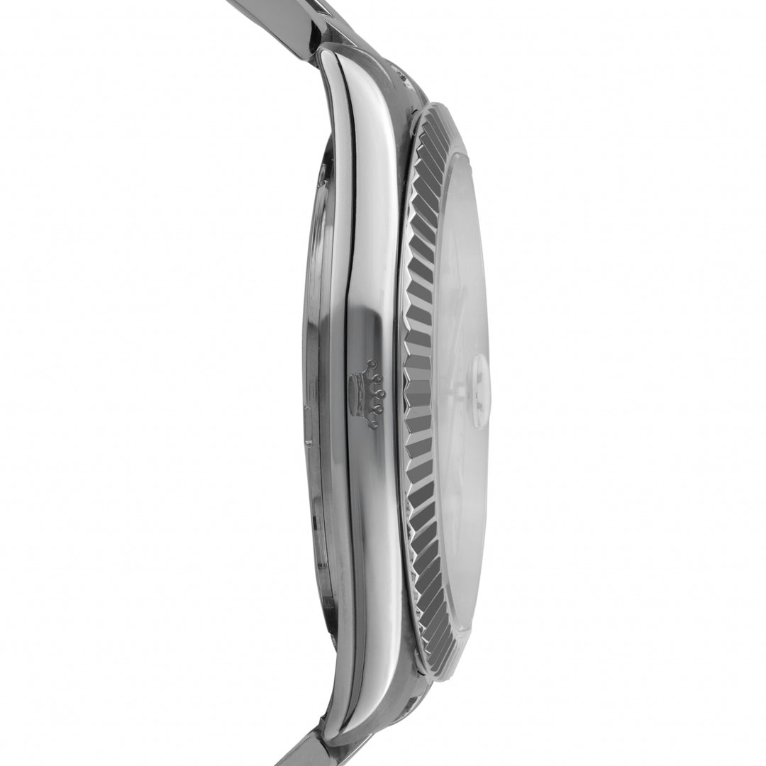 Pánské hodinky Pryngeps 41mm bílá ocel quartz A1212 BI